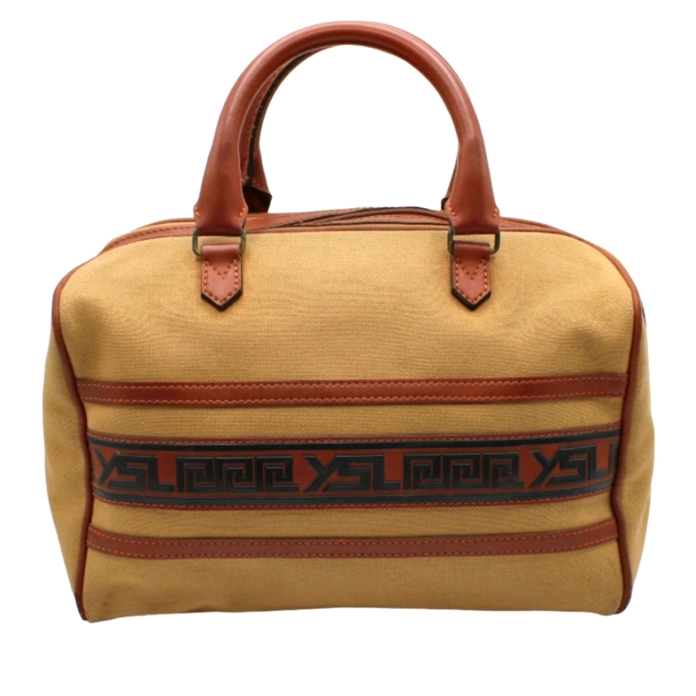Authentic!! Ives Saint Laurent Vintage 1980's Boston Bag.